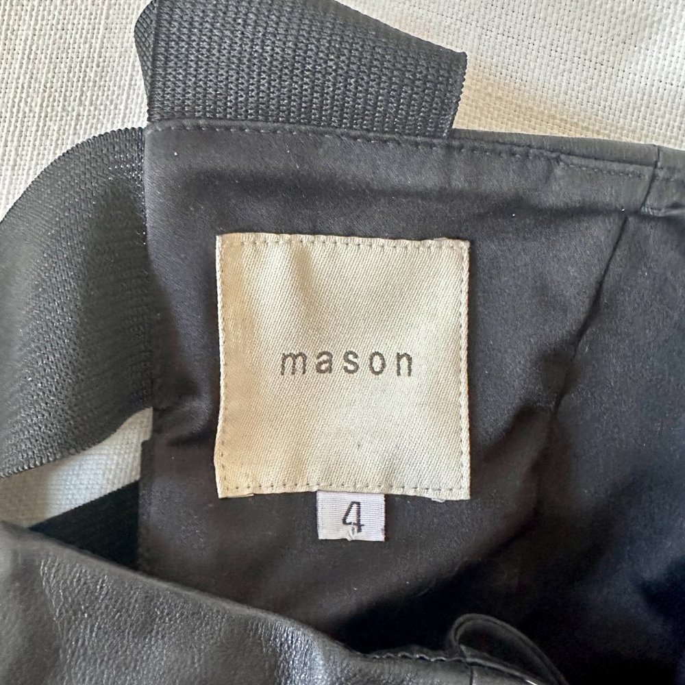 Mason Black Leather Mini Dress - Picture 10 of 13